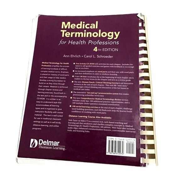 MEDICAL TERMINOLOGY FOR HEALTH PROFESSIONALS 4TH EDITION - Picture 5 of 5